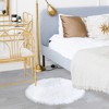 PiccoCasa Office Home Bedroom Faux Sheepskin Puffy Plush Area Soft Warm Floor Mat 1 Pc - 2 of 4