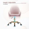 PAGED Adjustable Height Office Chair, Modern PU Leather Computer Chair with Armrests and Casters, Ergonomic Desk Chair for Office - 4 of 4