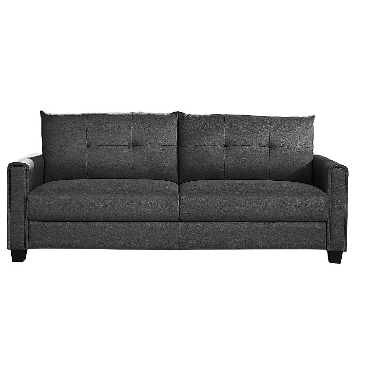 Modern 3-Seater Linen Upholstered Sofa - ModernLuxe, 5 of 7