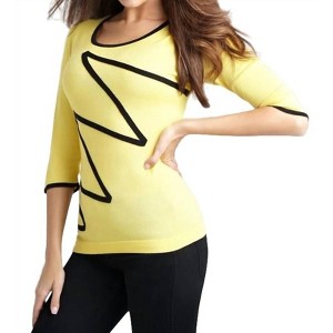 Women's Zig Zag Sweater - ANGEL - 1 of 2