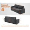 83 Inch Sofa, Comfy Couch, Modern Sofa, 3 Seater Sofa with Deep Seat, Lounge Cozy Sofa for Living Room Apartment Small Space, Corduroy Sofa - 2 of 4