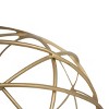 4" Doreen Small Decorative Abstract Themed Tabletop Brass Metal Accent Sphere Figurine - 2 of 4