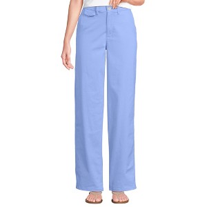 Lands' End Women's Chino High Rise Rail Straight Leg Pants - 1 of 3