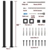 Indoor & Outdoor Metal Railing Kit with Post for Decks and Balcony - 3 of 4