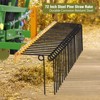TROPOW Pine Straw Rake, Coil Spring Tines Durable Powder Coated Steel Tow Behind Landscape Rake with 3 Point Hitch Receiver Attachment Fit - 2 of 4