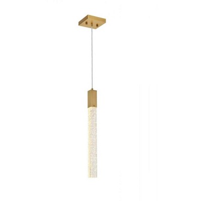 Elegant Lighting Weston 1 light pendant in satin gold