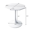 31.50 Inch Modern Coffee Table Octagonal Wooden Dinner Table - 4 of 4