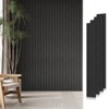 SMARTSTANDARD 94.09 in. x 12.6 in. x 0.9 in. Slat Wood Acoustic Sound Absorbing 3D Decorative Wall Paneling, 4-Pack - 2 of 4
