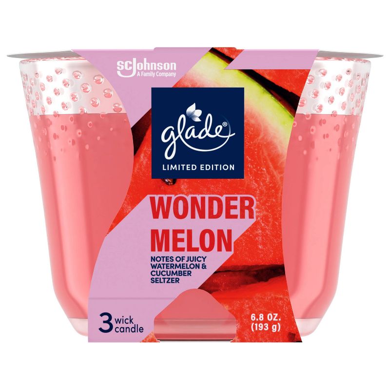 Glade 3 Wick Candle - Wonder Melon - 6.8oz, 5 of 13