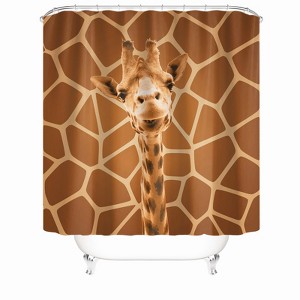 Cute Deer Shower Curtains for Bathroom Waterproof Fabric Bath Curtain Durable Soft Stylish Bathroom Decor 72x72 Inch - 1 of 1