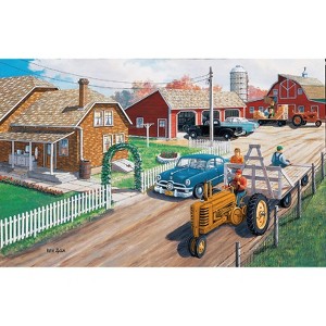 Sunsout Neighbors Helping Neighbors 300 pc   Jigsaw Puzzle 39902 - 1 of 4