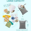 Wet Dry Bags 3 Pack | Reusable Waterproof Storage Bags with 2 Pockets for Swim, Diapers, Gym & Travel - 2 of 4