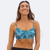Calypsa Women's Plus Size Adjustable Strap Swim Bra - 4 of 4