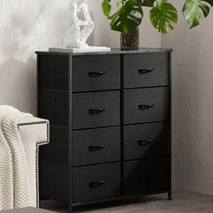 SKRAN Dresser With 8 Drawers - Fabric Storage Tower, Organizer Unit For Living Room, Hallway - Steel Frame, Wooden Top & Easy Pull Fabric Bins - 1 of 4