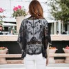 Anna-Kaci Women's Short Embroidered Lace Duster Crop Cardigan - 3 of 4