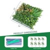 12 PCS Grass Wall Panels 20"x 20", Privacy Screen Greenery Backdrop Panels, Boxwood Grass Panels Hedge Wall Decor for Garden Yard Fence - 2 of 4
