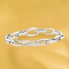 Ross-Simons Italian Sterling Silver Paper Clip Link Bracelet - 4 of 4