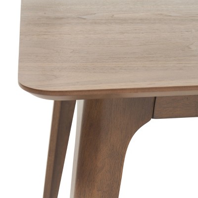 Walnut Mid-Century Modern Rectangular Wood Dining Table