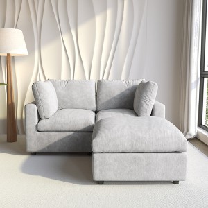 Cloud Couch Modular Sectional Sofa,67" L Shaped Couch, Convertible Wide Seater, 2 Seater+Ottoman For Living Room Set - 1 of 4