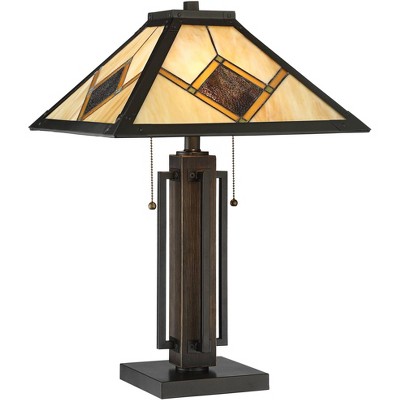 metal lamp base for stained glass shade