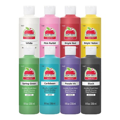 Apple Barrel Acrylic Paint Matte 8oz. 8-Piece Set (APP13411)