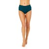 Women's Live In Color Convertible High Waist Shirred Swim Bottom - 3 of 4
