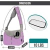 PetAmi Small Dog Sling Carrier, Soft Crossbody Puppy Carrying Purse, Adjustable Breathable Travel Pet Cat Pouch to Wear for Traveling - 2 of 4