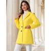 INSPIRE CHIC Women's Notched Lapel Single Breasted Outwear Fall coat - 2 of 4