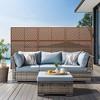 Dovelina Outdoor Metal Privacy Screen Freestanding Patio Decorative Screens - 2 of 4
