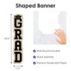 Big Dot of Happiness Gold Graduation Banner - Vertical Shaped Banner Decorations - 3 of 4