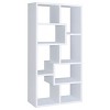 NicBex Geometric Bookcase 4/6/7-Shelf Art Deco Solid Wood Storage Unit Furniture for Office and Living Rooms, Bedroom, Apartment - 2 of 4