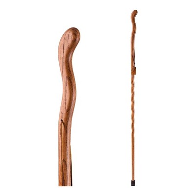 Brazos Twisted Fitness Walker Tan Wood Walking Stick 48 Inch Height