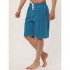 Lars Amadeus Men's Summer Solid Drawstring Elastic Waist Swim Beach Board Shorts - 2 of 4