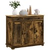 NicBex 39.8"/45.25" Modern 3-Doors Sideboard,Kitchen Storage Cabinets with Drawers and Adjustable Shelf for Kitchen and Dining Room - 2 of 4