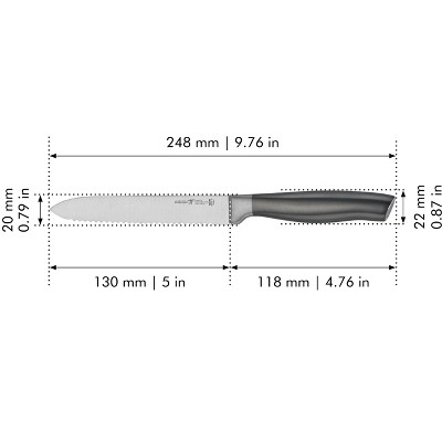 Henckels Graphite 5-inch Serrated Utility Knife