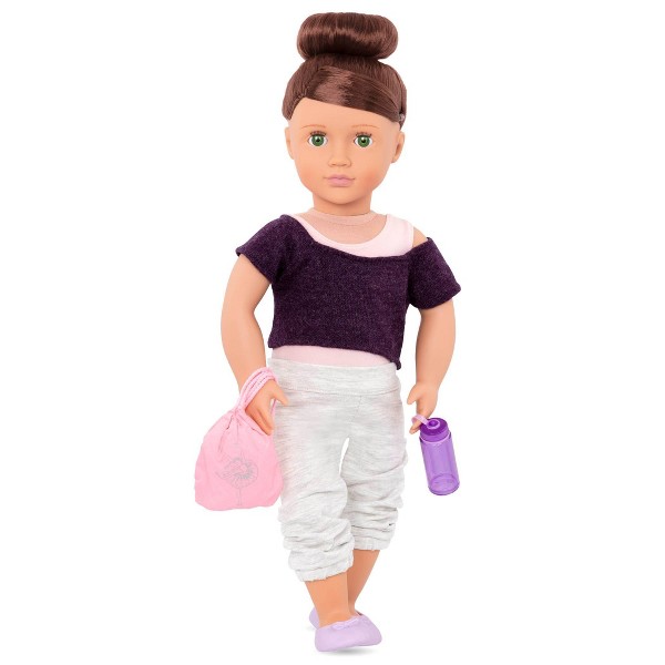 Nuestra Generación Sydney Lee con Libro de Cuentos y Conjunto Muñeca de Ballet de 18" 6
