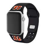 NFL Cincinnati Bengals Apple Watch Compatible Silicone Band - Black
