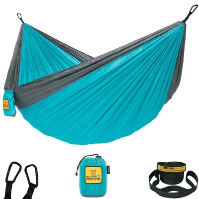 Wise Owl Outfitters Indoor/outdoor Camping Hammock With Tree Straps For ...