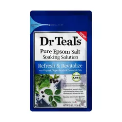 Dr Teal's Refresh & Revitalize Superfoods Pure Epsom Bath Salt - 3lb