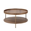 NicBex 2-Piece Modern 2 Tier Round End Table Set for Living Room,End Side Coffee Tables for Office Balcony Yard MDF - 4 of 4