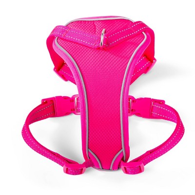 pink dog harness