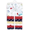 Hudson Baby Infant Girl Cotton Flannel Receiving Blankets Bundle, Wildflower, One Size - 2 of 4