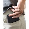 Generic Men's RFID Trifold Wallet with ID Window, Black (Smooth Grain), One Size - 2 of 4