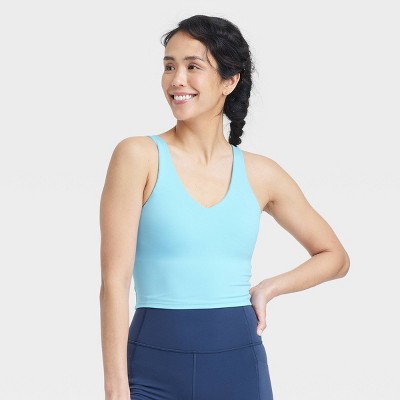 Women's Flex Light Support V-Neck Cropped Sports Bra - All In Motion™