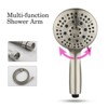 PROOX Single-Handle 6-Spray Round High Pressure Shower Faucet in Brushed Nickel (Valve Included) - 4 of 4