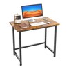 Itopfox Small Computer Desk for Spaces, Compact Tiny Mini Simple Desk Table for Bedroom Home Office Writing Work Study Student Teacher Bonus Mousepad - 2 of 4