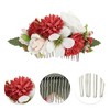 Unique Bargains Women's Flexible Simulated Flowers Side Comb 1 Pc - 3 of 4
