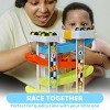 Joyfy Car Ramp Toy for 2 3 Year Old Boy Gifts, Toddler Race Track Toy for 18 Month Old with 4 Wooden Cars and Multiple Parking Spaces,Birthday Gifts - 3 of 4