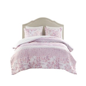 Gracie Mills Valeria Floral Paisley Duvet Cover Set - 1 of 4