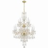 Crystorama Lighting Traditional Crystal 15 - Light Chandelier in  Polished Brass - 3 of 4